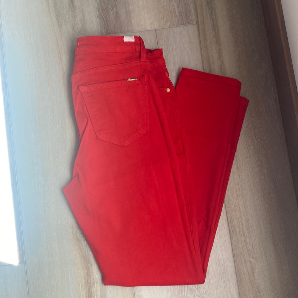 KanCan Premier Eatilo SZ 30 Red denim stretch skinny, new no tags.
